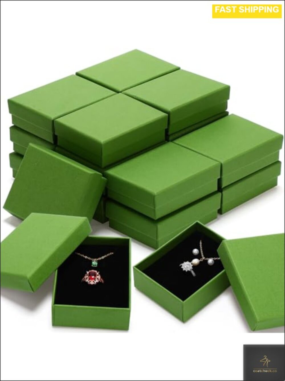 36 Pcs Cardboard Jewelry Gift Boxes with Foam Flannel Cushion